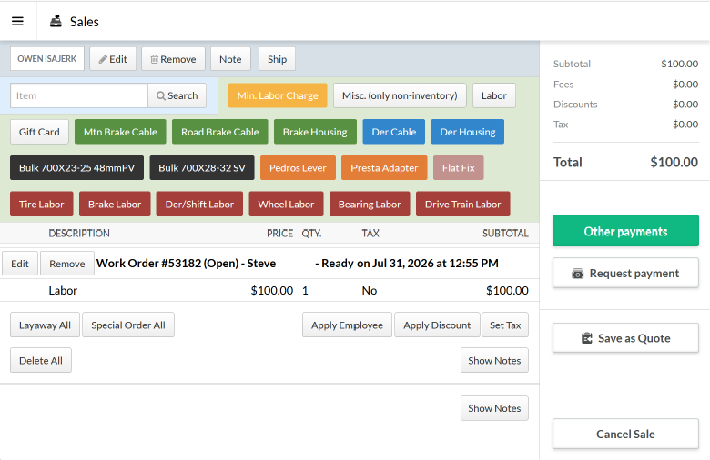 Payment checkout screen with card button disabled and other payments defaulted